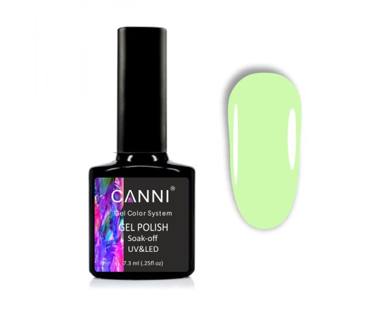 Изображение  Gel polish CANNI 1024 pistachio, 7.3 ml, Volume (ml, g): 44992, Color No.: 1024