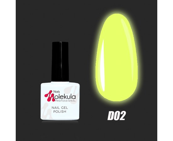 Изображение  Nails Molekula Gel Polish DISCO collection 11 ml №D02 (Rex Paris club), Volume (ml, g): 11, Color No.: D02