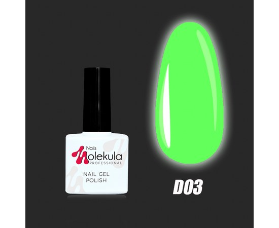 Изображение  Nails Molekula Gel Polish DISCO collection 11 ml №D03 (Denver club), Volume (ml, g): 11, Color No.: D03