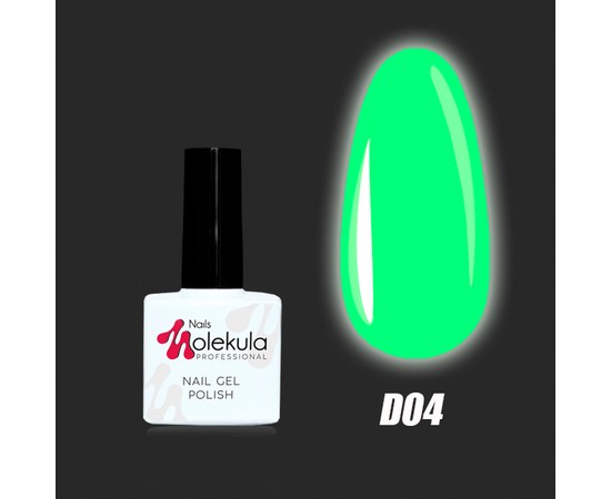 Зображення  Гель-лак Nails Molekula Gel Polish DISCO collection 11 мл №D04 (Ibiza club), Об'єм (мл, г): 11, Цвет №: D04