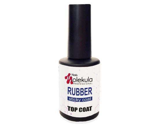 Изображение  Top with a sticky layer Nails Molekula Top Rubber sticky 12 ml