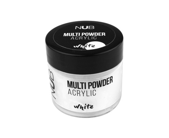 Изображение  Акриловая пудра NUB Acrylic Multi Powder 30 г, белая