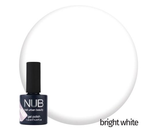 Изображение  Гель-лак NUB Maybe French Bright White 11,8 мл, ярко-белый, Цвет №: Bright White