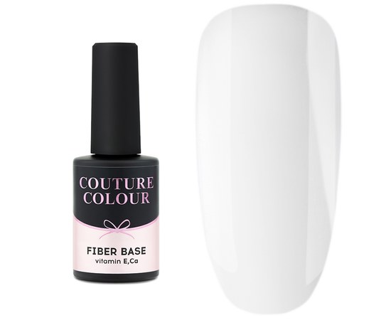 Изображение  Base for gel polish Couture Color Revital Fiber Base Clear, 9 ml