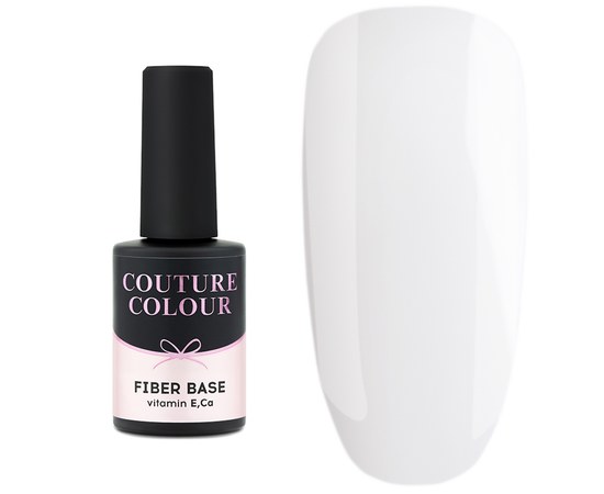 Изображение  Base for gel polish Couture Color Revital Fiber Base Clear Milk, 9 ml