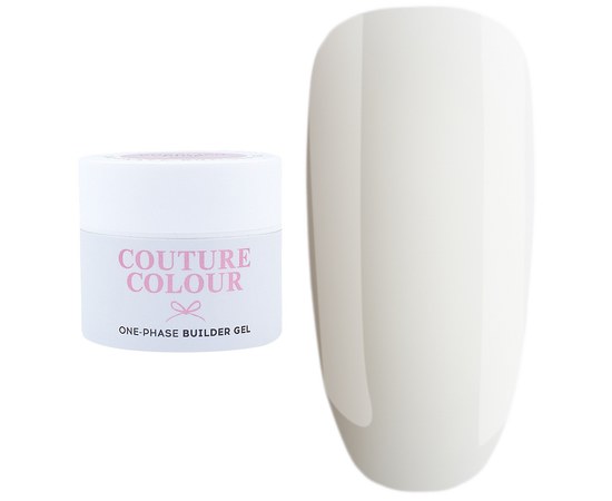 Зображення  Гель однофазний Couture Colour 1-phase Builder Gel Vanilla milk, молочно-білий, 15 мл