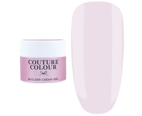 Зображення  Крем-гель конструюючий Couture Colour Builder Cream Gel Ballet pink, ніжний рожевий, 15 мл