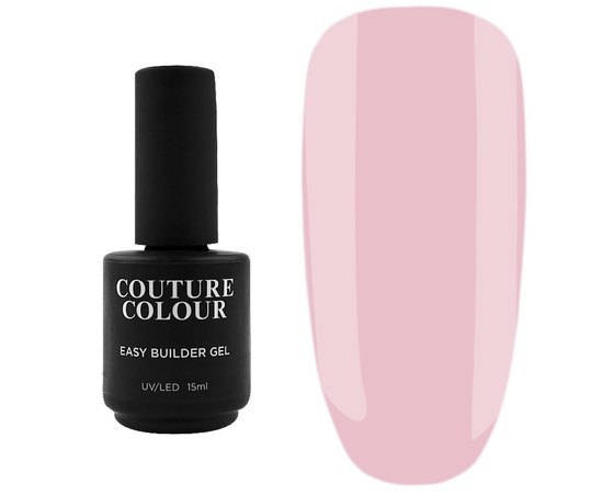 Зображення  Швидкий білдер-гель Couture Colour Easy Builder Gel EBG 02, ніжний тілесно-рожевий, 15 мл, Об'єм (мл, г): 15, Цвет №: 02, Колір: Френч