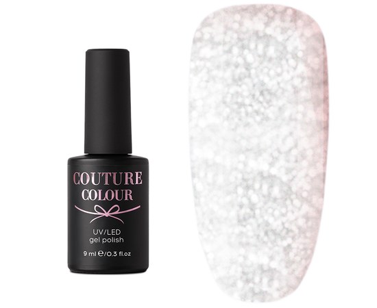 Изображение  Gel polish Couture Color 063, silver with shimmer, 9 ml, Color No.: 63