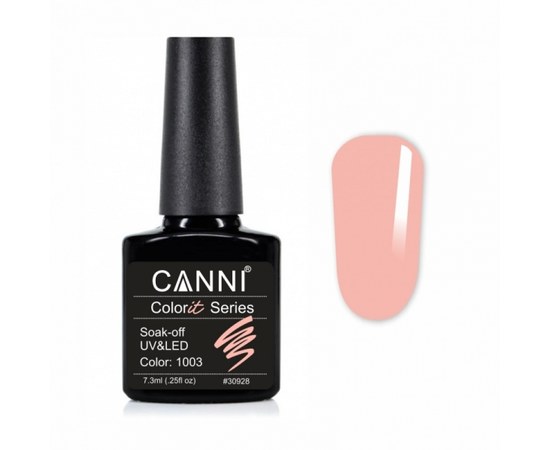 Изображение  Gel polish CANNI Colorit 1003 pink peach, 7.3 ml, Color No.: 1003