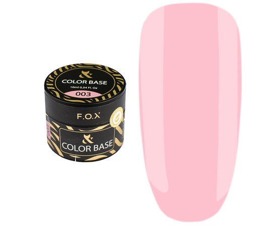 Зображення  Кольорова база F.O.X Color Base 10 мл №003 рожева, Цвет №: 003