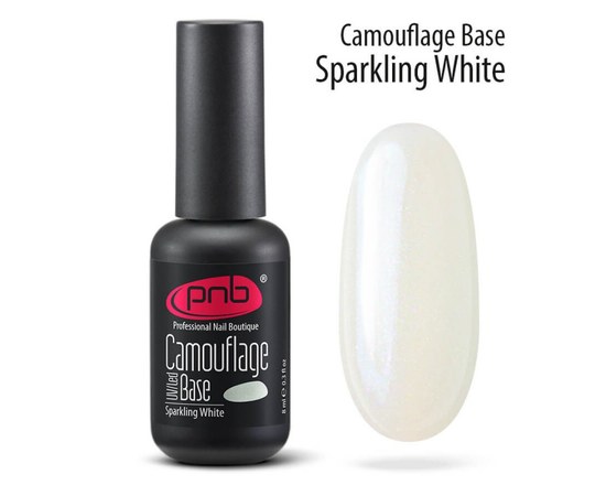 Изображение  Camouflage base PNB 8 ml, sparkling white