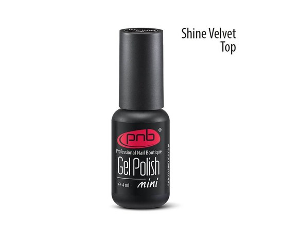 Изображение  Matte velvet top with shimmer without sticky layer PNB, 4 ml