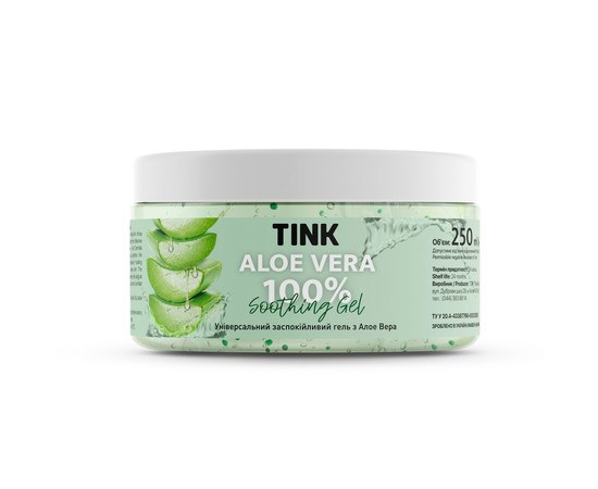 Изображение  Soothing face and body gel Tink 250 ml, with aloe, Volume (ml, g): 250