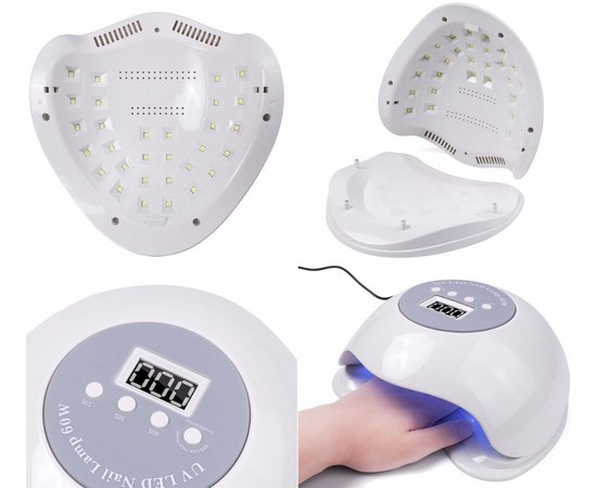 Изображение 8 Лампа для ногтей и шеллака SUN BQ UV+LED 72 Вт, под 2 руки