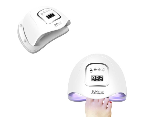 Изображение 10 Lamp for nails and shellac SUN 5x Max UV+LED 80 W, White