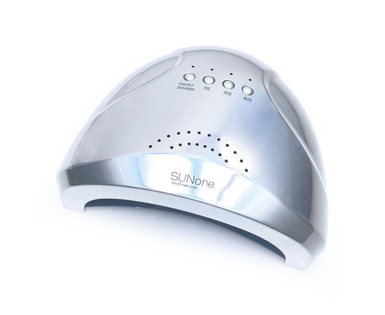 Изображение 6 Лампа для ногтей и шеллака SUN One 1 UV+LED 48 Вт, Серая перламутровая