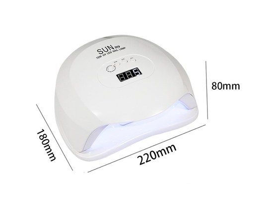 Изображение 12 Lamp for nails and shellac SUN R9 UV+LED 72 W, White