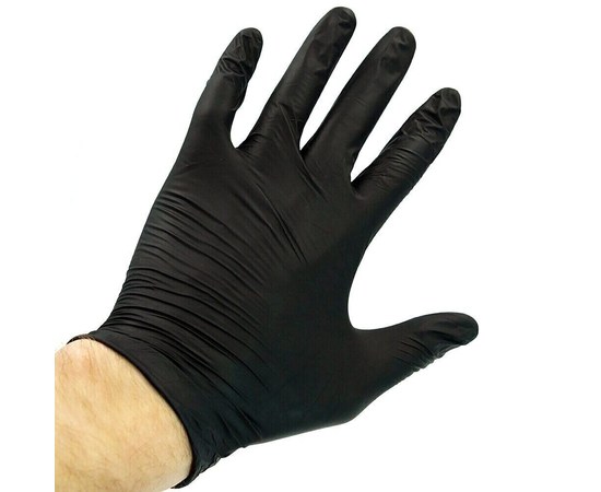 Изображение 7 Nitrile powder-free black gloves 100 pcs, S, Glove size: S