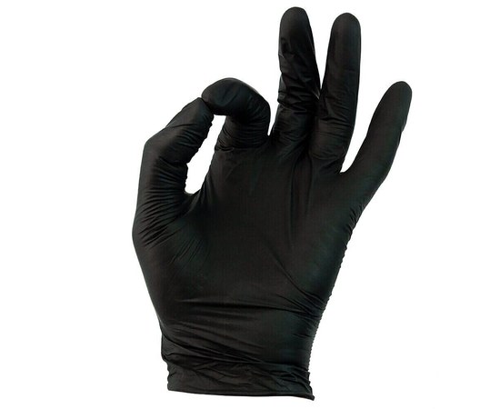 Изображение 3 Nitrile powder-free black gloves 100 pcs, S, Glove size: S