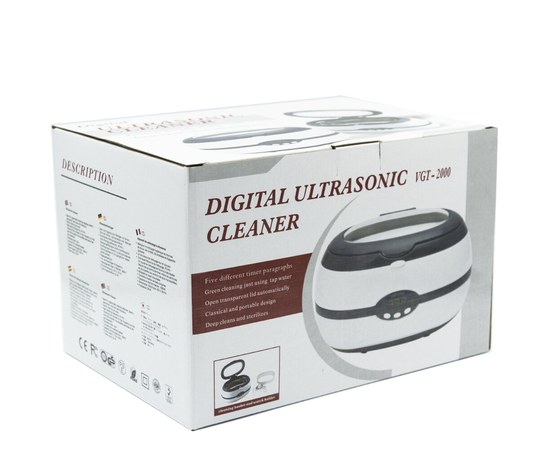 Изображение 11 Ultrasonic washer-sterilizer VGT 2000 Ultrasonic Cleaner 600 ml 35 W