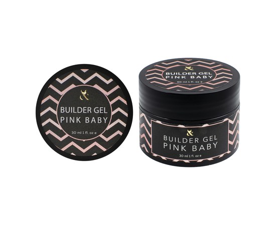 Изображение 3 Моделирующий гель для ногтей F.O.X Builder Gel Pink Baby, 30 мл, Объем (мл, г): 30