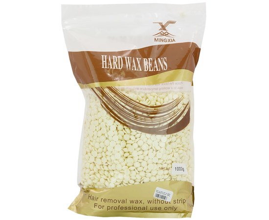 Изображение  Воск 1 кг в гранулах для депиляции Hard Wax Beans, молоко