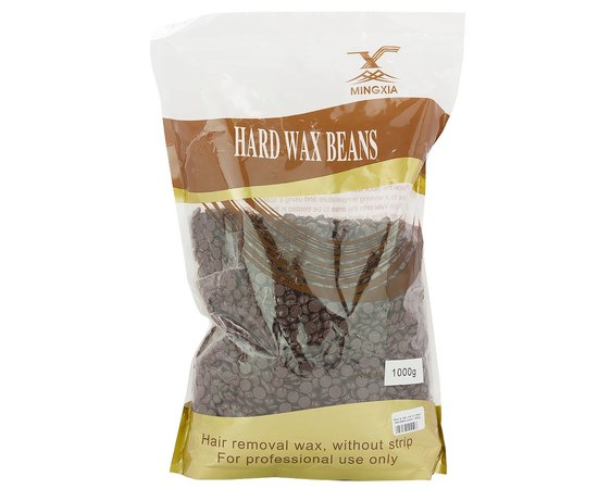 Изображение  Wax 1 kg in granules for depilation Hard Wax Beans, chocolate