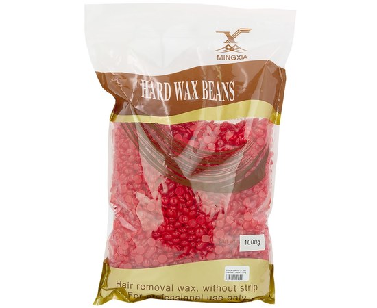 Изображение  Wax 1 kg in granules for depilation Hard Wax Beans, cherry