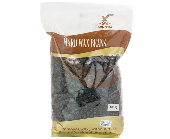 Зображення  Воск 1 кг в гранулах для депіляції Hard Wax Beans, чорний