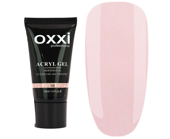 Изображение  Oxxi Professional Acryl Gel 30 ml, No. 08, Volume (ml, g): 30, Color No.: 8