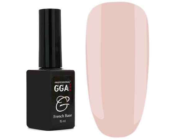 Изображение  Base for gel polish GGA Professional French Base 15 ml, No. 02, Color No.: 2