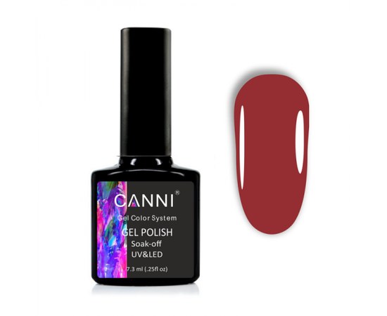 Изображение  Gel polish CANNI 1048 burgundy, 7.3 ml, Volume (ml, g): 44992, Color No.: 1048