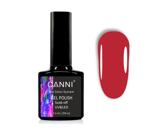 Изображение  Gel polish CANNI 1033 berry scarlet, 7.3 ml, Volume (ml, g): 44992, Color No.: 1033