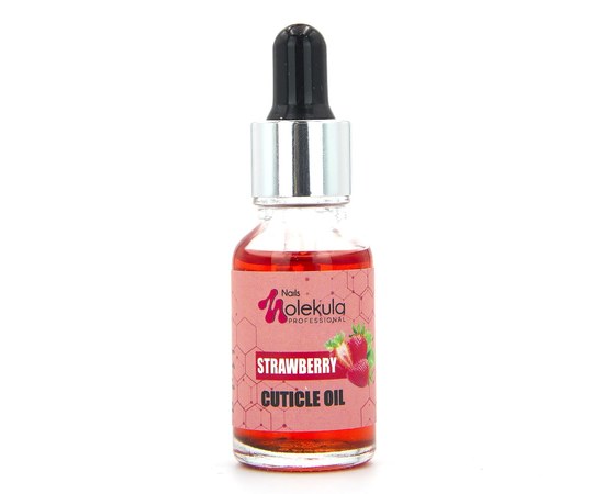 Изображение  Cuticle oil Nails Molekula 15 ml, strawberry, Aroma: Strawberry
