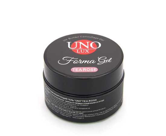Зображення  Камуфлирующий гель для нігтів UNO LUX UV Gel 15 мл, Tea rose