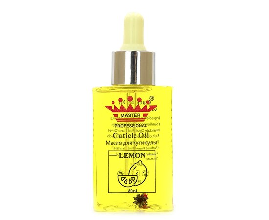 Изображение  Cuticle oil with pipette Master Professional 80 ml, lemon, Aroma: Lemon, Volume (ml, g): 80