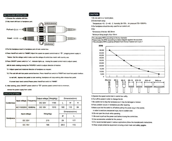 Изображение 6 Фрезер для маникюра Drill pro ZS 716 65 Вт 45 000 об, Розовый