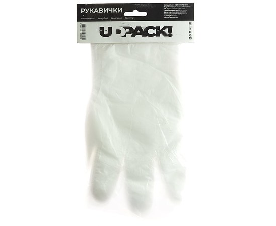 Изображение  Disposable polyethylene gloves UDPACK 100 pcs
