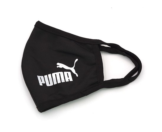 Изображение  Многоразовая тканевая защитная маска Mask Puma, черная