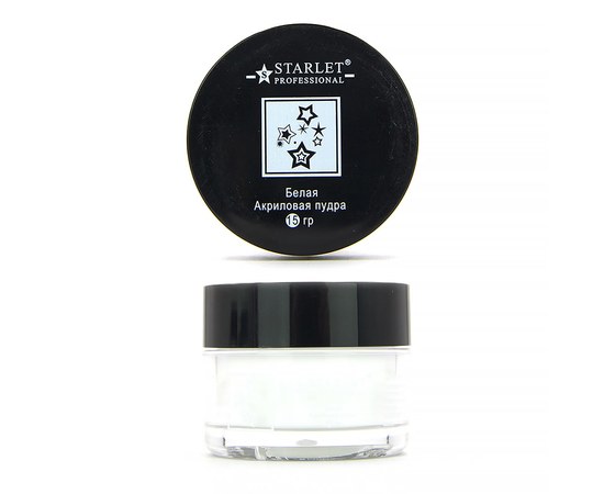 Изображение  Acrylic nail powder Starlet Professional 15 g, White