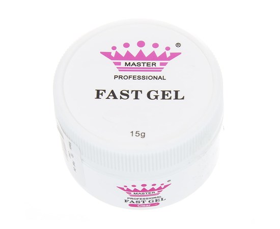 Изображение  Modeling gel for nails Master Professional Fast Gel 15 g, Clear