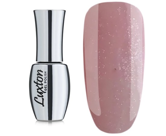 Изображение  Camouflage base for gel polish Luxton Cover Base 10 ml № 9, pink enamel with mother-of-pearl and shimmers, Color No.: 9