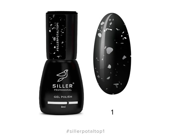 Зображення  Топ для гель лаку Siller Professional Potal 8 мл, № 01, Об'єм (мл, г): 8, Цвет №: 001