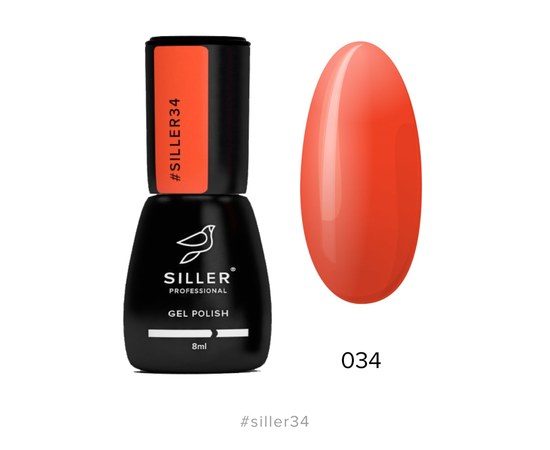 Зображення  Гель-лак для нігтів Siller Professional Classic 8 мл, № 034, Цвет №: 034