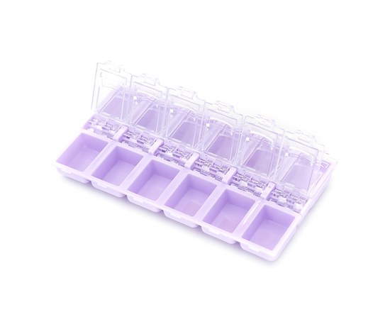Изображение  Container - organizer for decor on 12 departments, lilac