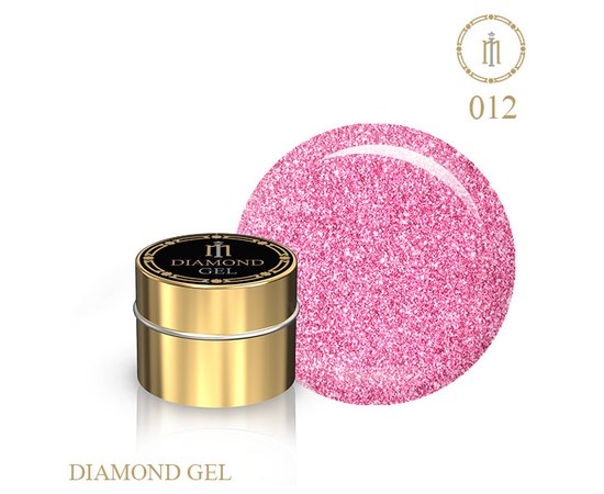 Изображение  Gel with glitter Brilliant Milano Diamond Gel No. 12