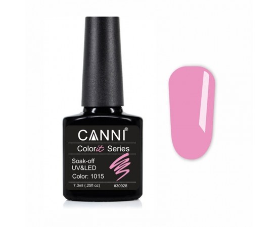 Зображення  Гель-лак CANNI Colorit 1015 рожевий Барбі, 7,3 мл, Цвет №: 1015