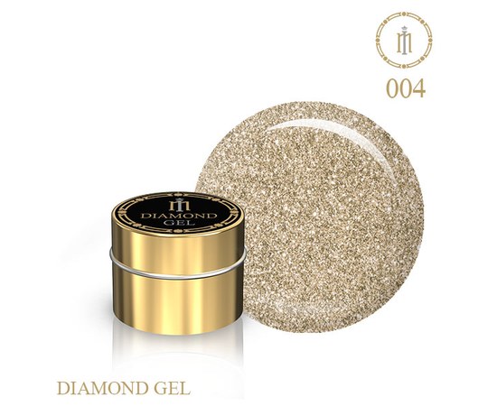 Изображение  Gel with glitter Brilliant Milano Diamond Gel No. 04