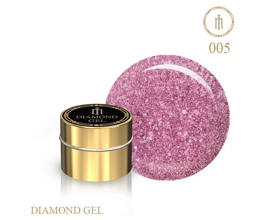 Изображение  Gel with glitter Brilliant Milano Diamond Gel No. 05